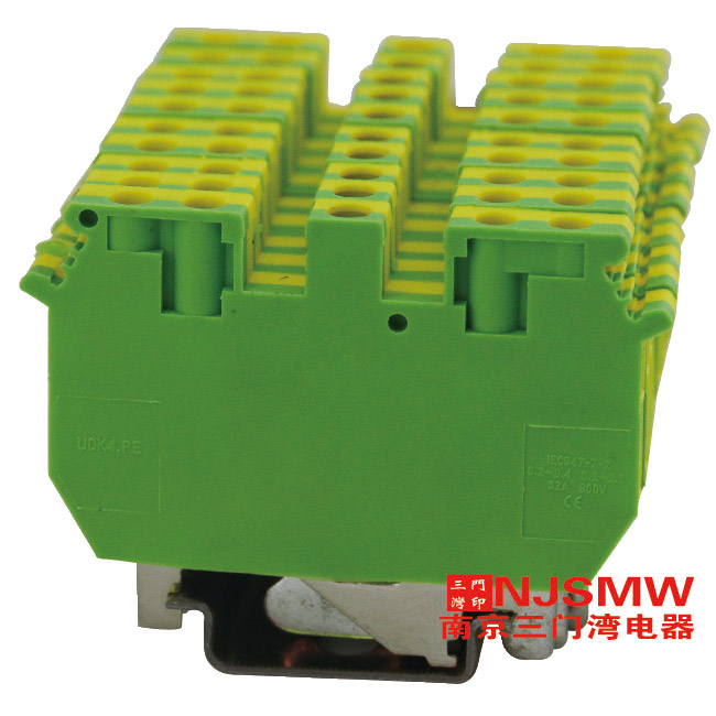 WUDK4-PE 雙進(jìn)雙出接地端子 WUDK4-PE 雙進(jìn)雙出接地端子